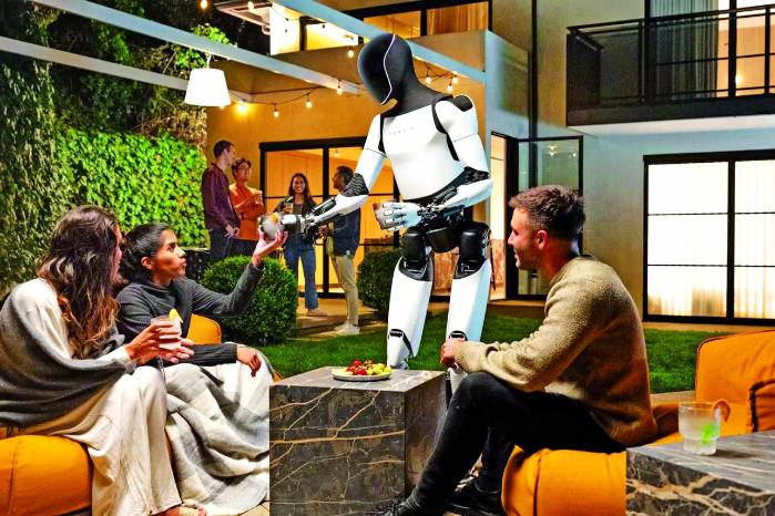 Musk promete que su nueva creación será capaz de realizar actividades como servir en casa y cuidar a los menores de edad. Musk promete que su nueva creación será capaz de realizar actividades como servir en casa y cuidar a los menores de edad.