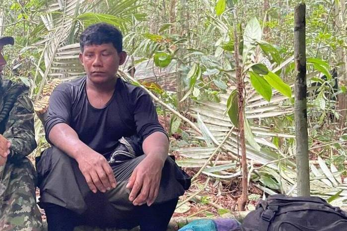 Manuel Ranoque es padrastro de los menores que fueron rescatados en 2023 tras pasar 40 días perdidos en la selva. Manuel Ranoque es padrastro de los menores que fueron rescatados en 2023 tras pasar 40 días perdidos en la selva.