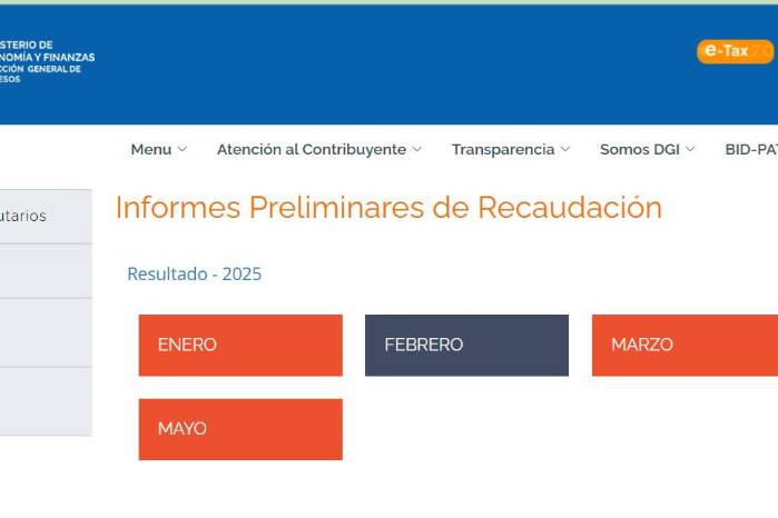 Reporte de la DGI de los informes preliminares de recaudación. Reporte de la DGI de los informes preliminares de recaudación.