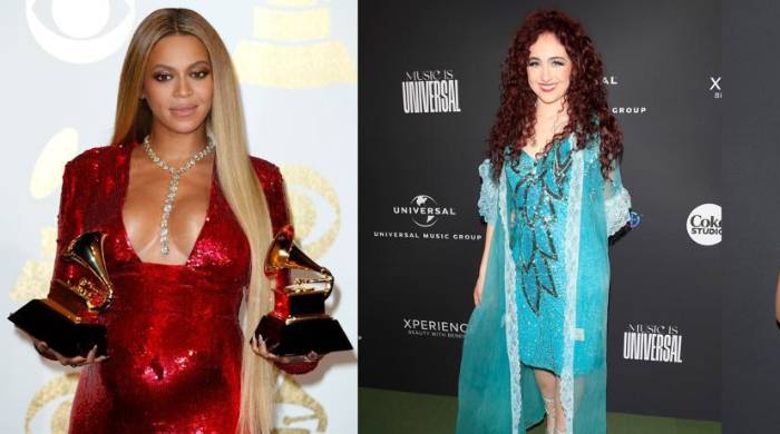 Combo de fotografías de archivo donde aparecen Beyoncé y Chappell Roan. Combo de fotografías de archivo donde aparecen Beyoncé y Chappell Roan.