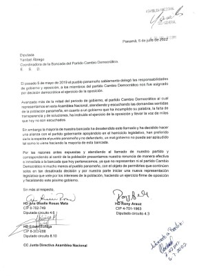 Carta renuncia Carta renuncia
