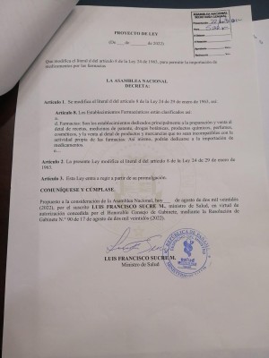 Proyecto de ley Proyecto de ley