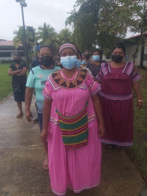 Cacica de la Comarca Ngäbe Buglé rechaza actos de violencia en su territorio. Cacica de la Comarca Ngäbe Buglé rechaza actos de violencia en su territorio.