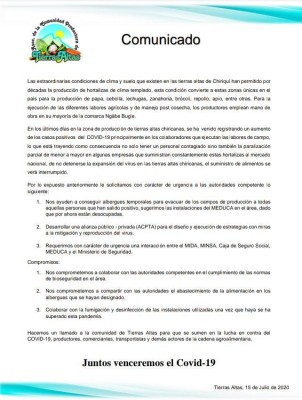 Comunicado de la ACPTA Comunicado de la ACPTA