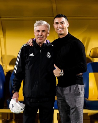 Cristiano Ronaldo y Ancelotti Cristiano Ronaldo y Ancelotti