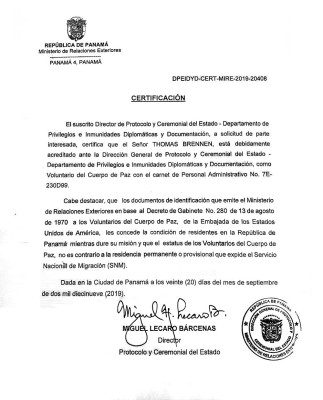 El insólito caso del pelotero del Cuerpo de Paz El insólito caso del pelotero del Cuerpo de Paz