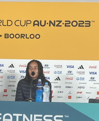 La futbolista Lineth Cedeño. La futbolista Lineth Cedeño.