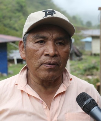 Napoleón Ábrego, un dirigente de la comunidad de Tolote. Napoleón Ábrego, un dirigente de la comunidad de Tolote.