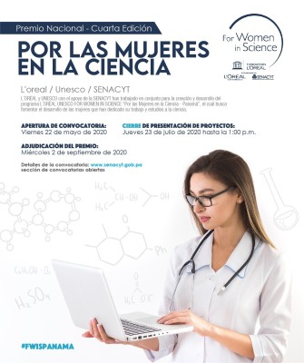 Premio por las mujeres en la ciencia, 2020. Premio por las mujeres en la ciencia, 2020.