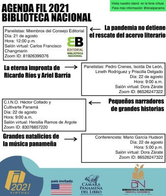 Feria Internacional del Libro será del 19 al 22 de agosto del 2021 Feria Internacional del Libro será del 19 al 22 de agosto del 2021
