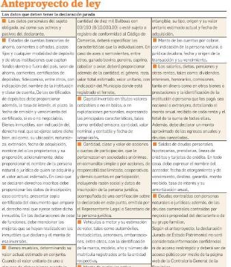 El nuevo intento por transparentar las declaraciones de bienes El nuevo intento por transparentar las declaraciones de bienes