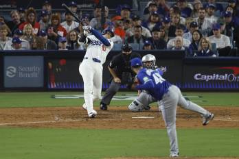 El bateador designado de los Los Angeles Dodgers Shohei Ohtani. El bateador designado de los Los Angeles Dodgers Shohei Ohtani.