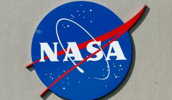 Foto de archivo del logo de la NASA