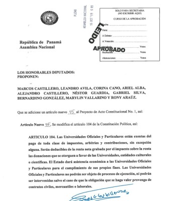Reformas a la Constitución que afectan a las universidades oficiales Reformas a la Constitución que afectan a las universidades oficiales