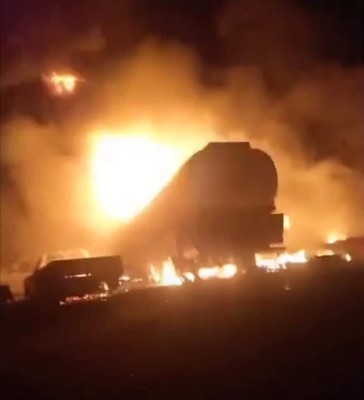 La explosión del carro cisterna tuvo lugar en Bent Bayah, en el suroeste de Libia. La explosión del carro cisterna tuvo lugar en Bent Bayah, en el suroeste de Libia.