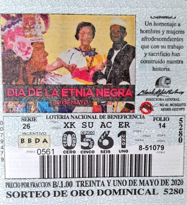 Los chances y billetes del sorteo 5280 corresponden al domingo, 31 de mayo de 2020, dedicado al día de la Etnia Negra. Los chances y billetes del sorteo 5280 corresponden al domingo, 31 de mayo de 2020, dedicado al día de la Etnia Negra.