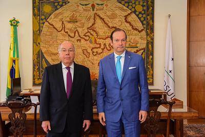 El canciller de Panamá Javier Martínez- Acha Vásquez (i) y su homólogo de Brasil, Mauro Vieira (d). El canciller de Panamá Javier Martínez- Acha Vásquez (i) y su homólogo de Brasil, Mauro Vieira (d).