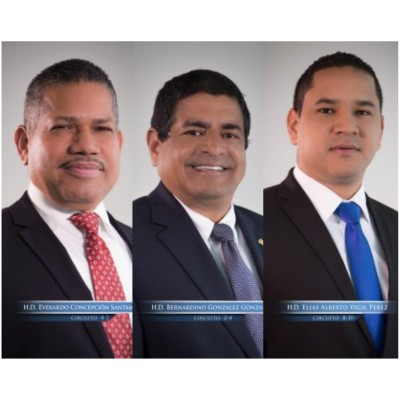 Los diputados Everardo Concepción, Bernardino González y Elías Alberto Los diputados Everardo Concepción, Bernardino González y Elías Alberto