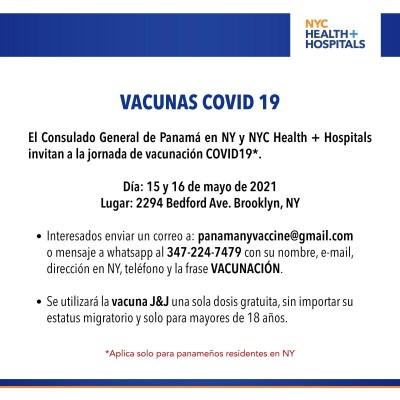 Afiche de la jornada de vacunación en Nueva York Afiche de la jornada de vacunación en Nueva York