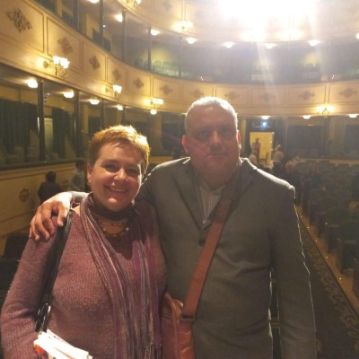 Carmen Nozal y Salazar en el Teatro Liceo Salamanca. Carmen Nozal y Salazar en el Teatro Liceo Salamanca.