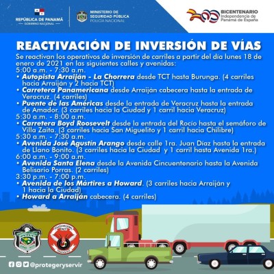 Inversión de carriles Inversión de carriles