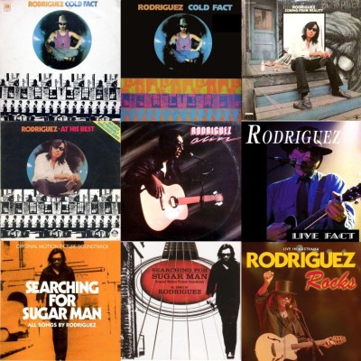 Collage de los trabajos de Sixto Rodríguez, protagonista de Searching For Sugar Man. Collage de los trabajos de Sixto Rodríguez, protagonista de Searching For Sugar Man.