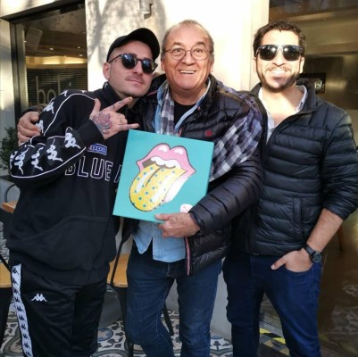 Arancibia con su hijo Felipe, mejor conocido como 'Cease', y Rodrigo. Arancibia con su hijo Felipe, mejor conocido como 'Cease', y Rodrigo.