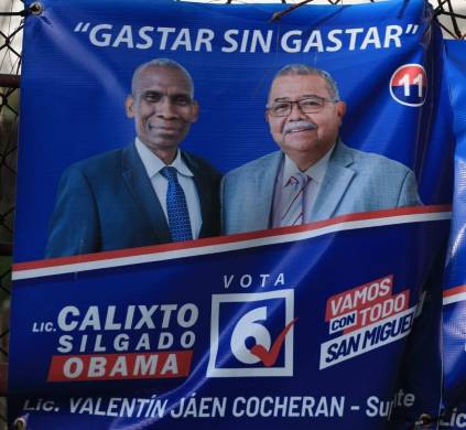 Calixto Silgado “Obama”, candidato a diputado por el circuito 8-2, en San Miguelito.