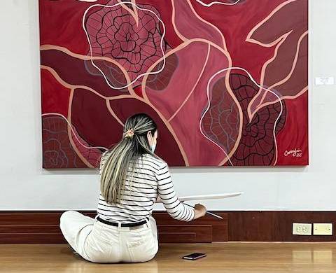 La artista panameña Carolina Jaén. La artista panameña Carolina Jaén.