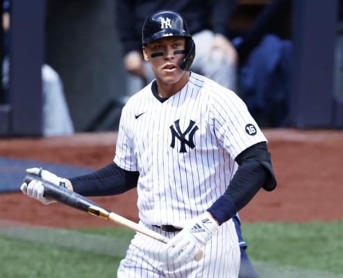 El jardinero de los Yanquis Aaron Judge, en una foto de archivo. El jardinero de los Yanquis Aaron Judge, en una foto de archivo.