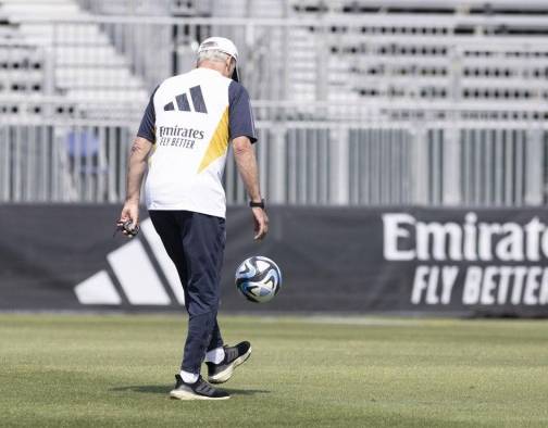 Imagen de archivo del entrenador del Real Madrid, Carlo Ancelotti. Imagen de archivo del entrenador del Real Madrid, Carlo Ancelotti.