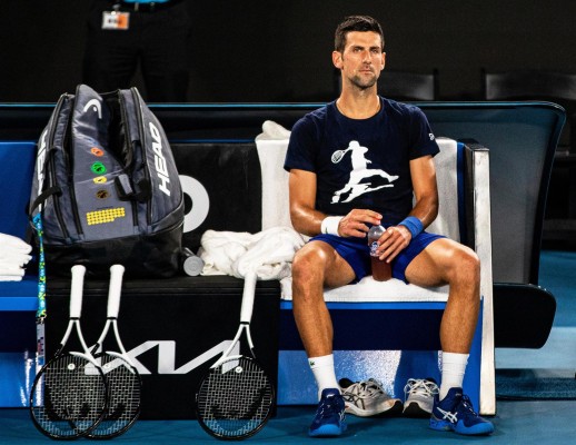 El tenista serbio Novak Djokovic. El tenista serbio Novak Djokovic.