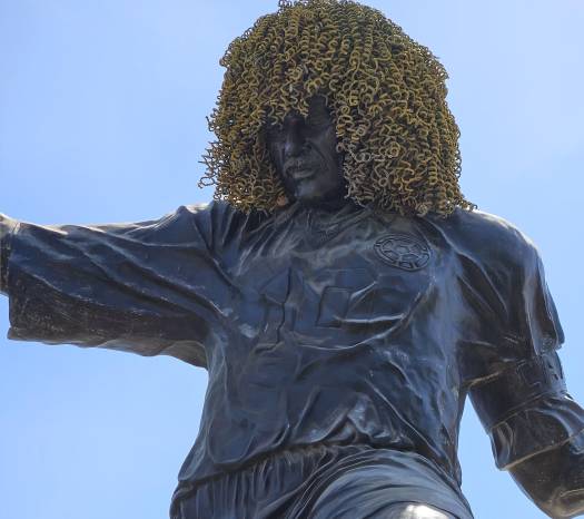 Estatua del Pibe Valderrama. Estatua del Pibe Valderrama.