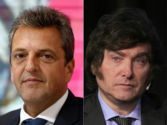 Sergio Massa y Javier Milei se enfrentarán el 19 de noviembre. Sergio Massa y Javier Milei se enfrentarán el 19 de noviembre.