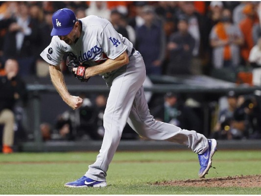El lanzador de los Dodgers de Los Ángeles, Max Scherzer El lanzador de los Dodgers de Los Ángeles, Max Scherzer