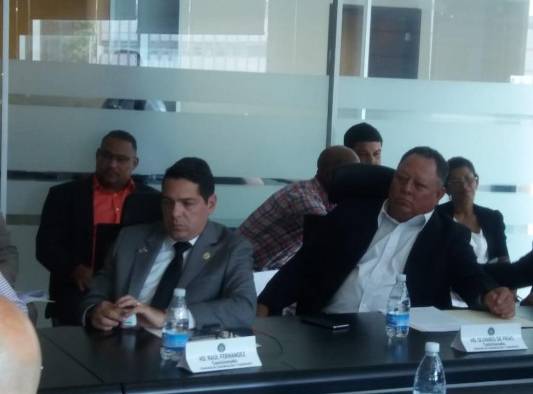 Diputados de diversas bancadas durante las consultas Diputados de diversas bancadas durante las consultas