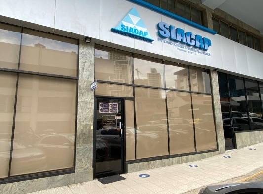 Fachada de la sede del Sistema de Ahorro y Capitalización de Pensiones de los Servidores Públicos (Siacap). Fachada de la sede del Sistema de Ahorro y Capitalización de Pensiones de los Servidores Públicos (Siacap).