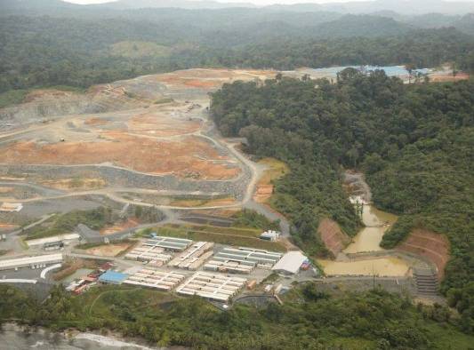 Imagen de 2017 donde se muestra el proyecto Cobre Panamá, ubicado en Donoso, Colón. Imagen de 2017 donde se muestra el proyecto Cobre Panamá, ubicado en Donoso, Colón.