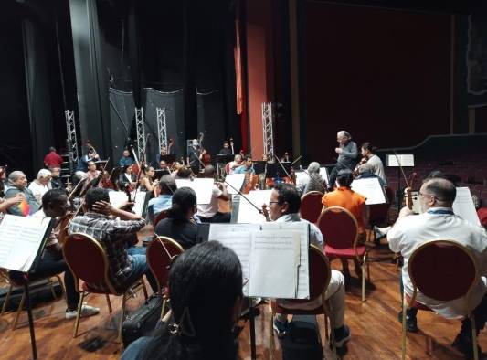 Ensayo en el Teatro Nacional Ensayo en el Teatro Nacional