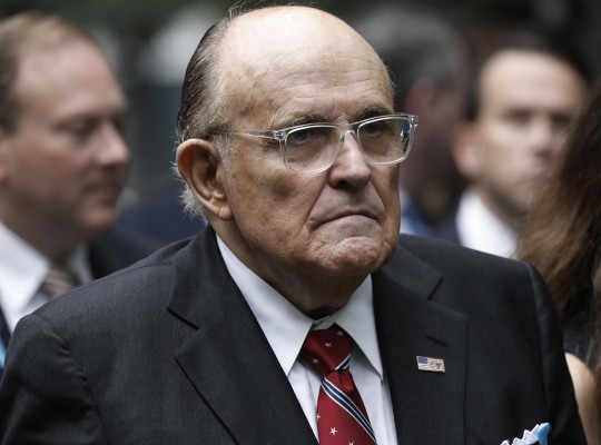 La llegada de Guliani, de 79 años, a Georgia despertó una gran expectación. La llegada de Guliani, de 79 años, a Georgia despertó una gran expectación.