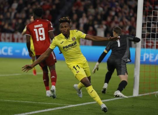 Churkwueze pone al Villarreal en semifinales de la Liga de Campeones Churkwueze pone al Villarreal en semifinales de la Liga de Campeones