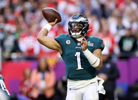 Jalen Hurts, 'quarterback' de Philadelphia. Jalen Hurts, 'quarterback' de Philadelphia.