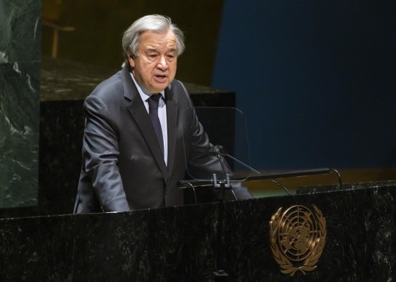 António Guterres, secretario general de Naciones Unidas. António Guterres, secretario general de Naciones Unidas.