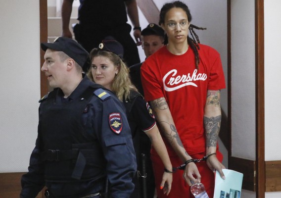 La baloncestista estadounidense Brittney Griner La baloncestista estadounidense Brittney Griner
