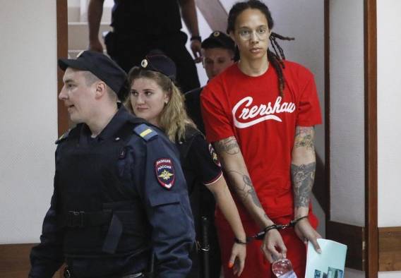 La baloncestista estadounidense Brittney Griner La baloncestista estadounidense Brittney Griner