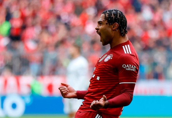 Serge Gnabry, jugador del Bayern Munich, primer anotador del partido. Serge Gnabry, jugador del Bayern Munich, primer anotador del partido.
