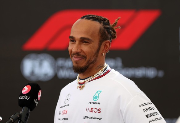 El corredor de Mercedes, Lewis Hamilton. El corredor de Mercedes, Lewis Hamilton.