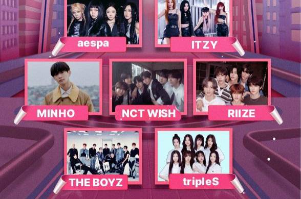El cartel del evento contempla siete estrellas del K-Pop. El cartel del evento contempla siete estrellas del K-Pop.