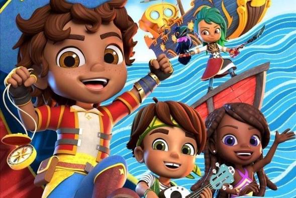Imagen promocional cedida este lunes por Nickelodeon en la que se registró una carátula de la serie Santiago of the Seas Imagen promocional cedida este lunes por Nickelodeon en la que se registró una carátula de la serie Santiago of the Seas