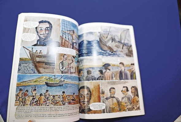 El libro relata la gesta de la primera circunnavegación de la Tierra en una novela gráfica El libro relata la gesta de la primera circunnavegación de la Tierra en una novela gráfica